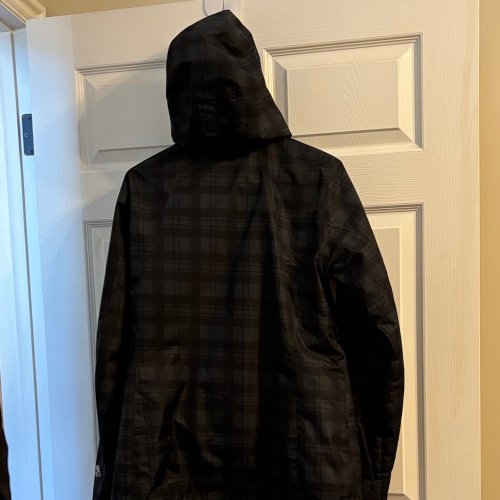 Columbia Men's Plaid Black Raincoat - Picture 3 of 7
